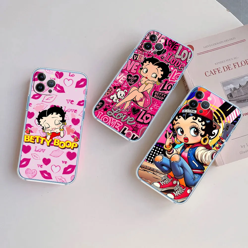 MN8 B-Bettys Art B-Boops Case for Motorola Moto G10 G20 G30 G31 G32 G34 G35 G41 G42 G50 G51 G52 G55 G60 G60S G62 G71 G72 G75