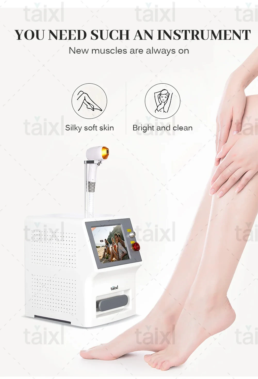 

High-end Diode Laser Hair Removal Machine 3 Wavelength 755 1064 808nm Laser Ice Platinum Permanent Painless Hair Removal 3
