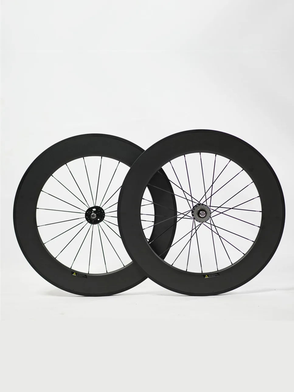 AliExpress NONE 700c Fixed Gear Carbon Wheelset 88mm Pair Clincher Single Speed Fixie Bike Track Wheels High Strength Racing Wheel Bearing Hubs