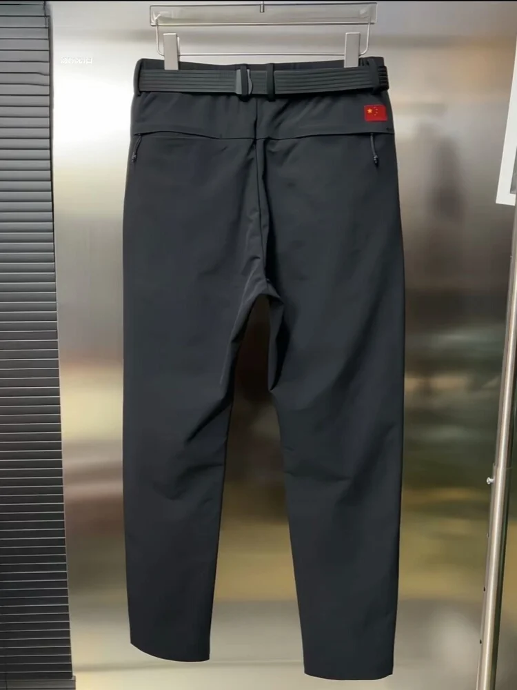 

High-End Men's Soft Cargo Pants Elastic Straight Leg Casual Business Trousers Spring Autumn New Arrival Fashion Trend