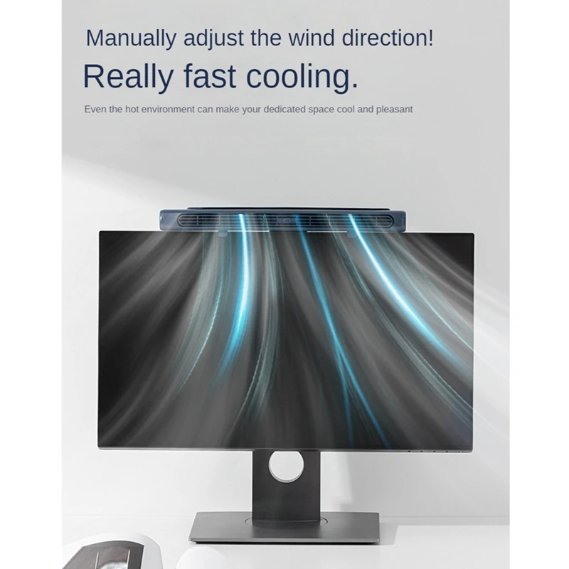 4000มิลลิแอมป์ชั่วโมงชาร์จ USB ตรวจสอบคลิปพัดลมสำนักงานบ้านสก์ท็อปใบ้ kipas angin Kecil หน้าจอคอมพิวเตอร์คลิปพัดลม