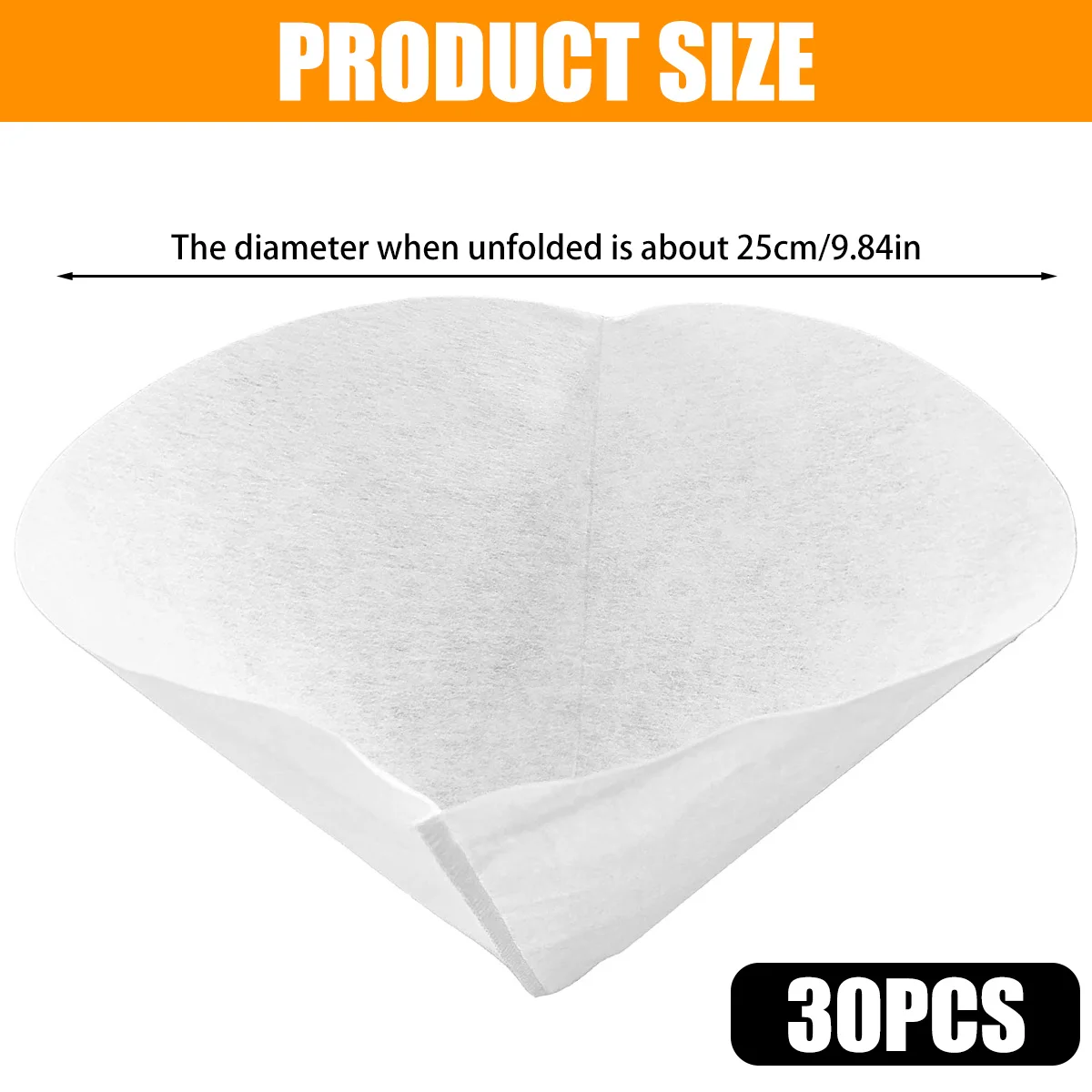 30 Pcs Fryer Oil Filter Cone Filters Maple Syrup Filter Set Non-Woven Filters Cones Cooking Oil Filter for Kitchen Accessories