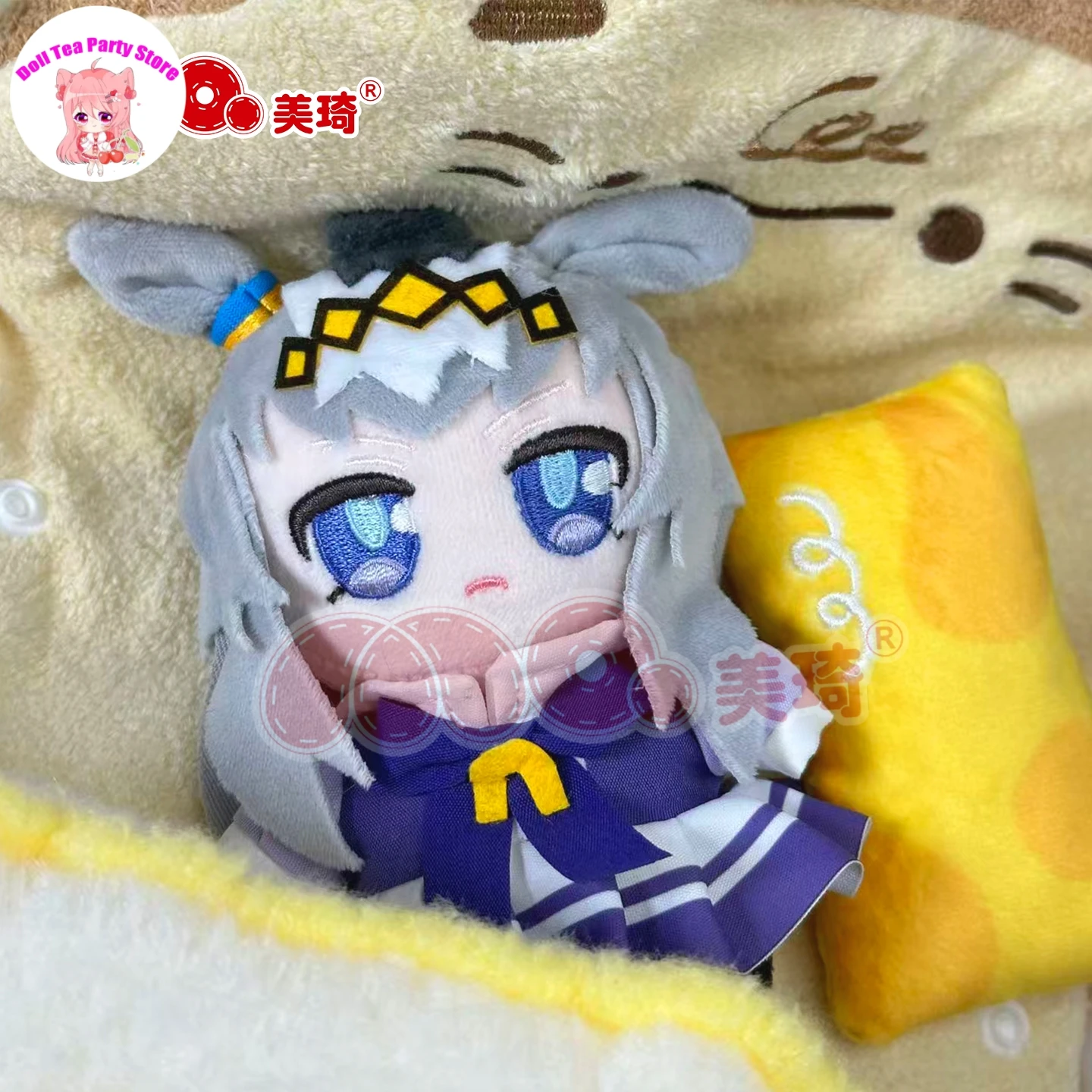 Anime Umamusume: Pretty Derby Oguri Cap Doujin Baumwollpuppe Entzückender 15 cm Rucksack-Anhänger Geschenk Schlüsselanhänger Plüschtiere Plüschtiere