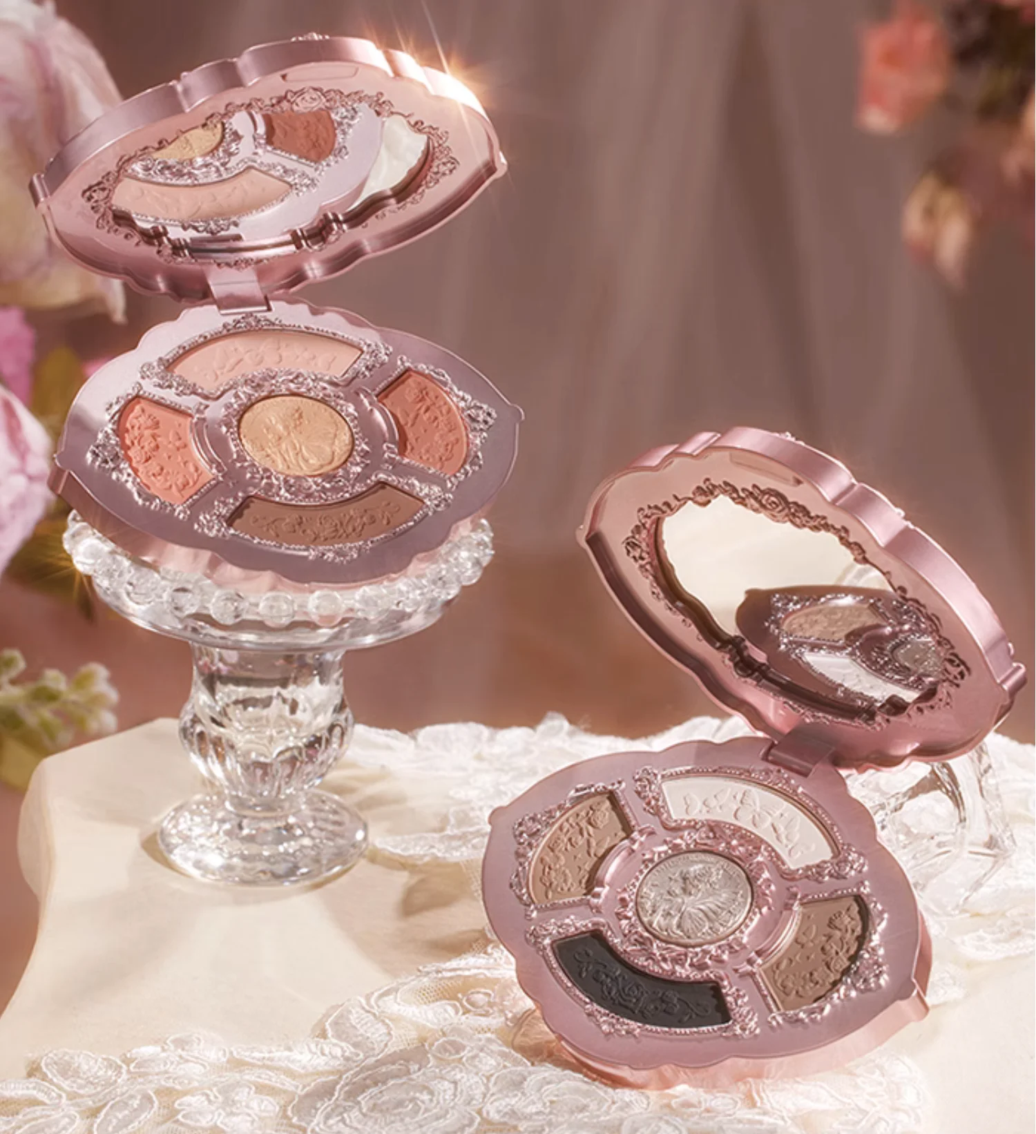 Flower Knows Eyeshadow Palette Midsummer Fairtales Collection Exquisite Delicate Matte Glow Shimmer Combination Makeup Cosmetics