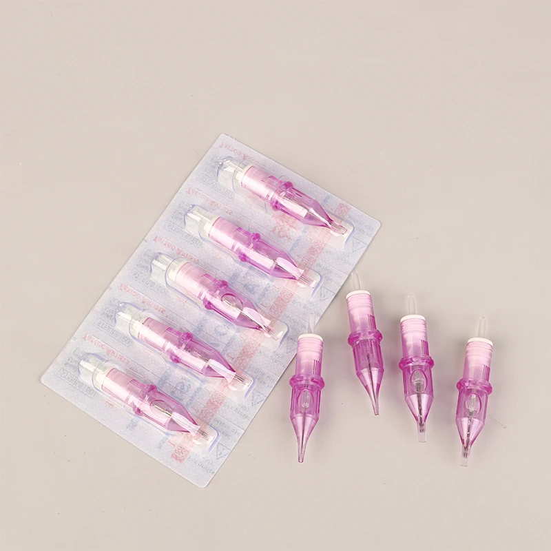 20pcs Disposable Semi-Permanent Makeup Tattoo Cartridge Needle 5RM/7RM/11RM/13RM/15RM RS Tattoo Gun Supplies 1RL/3RL/5RL/7RL/9RL