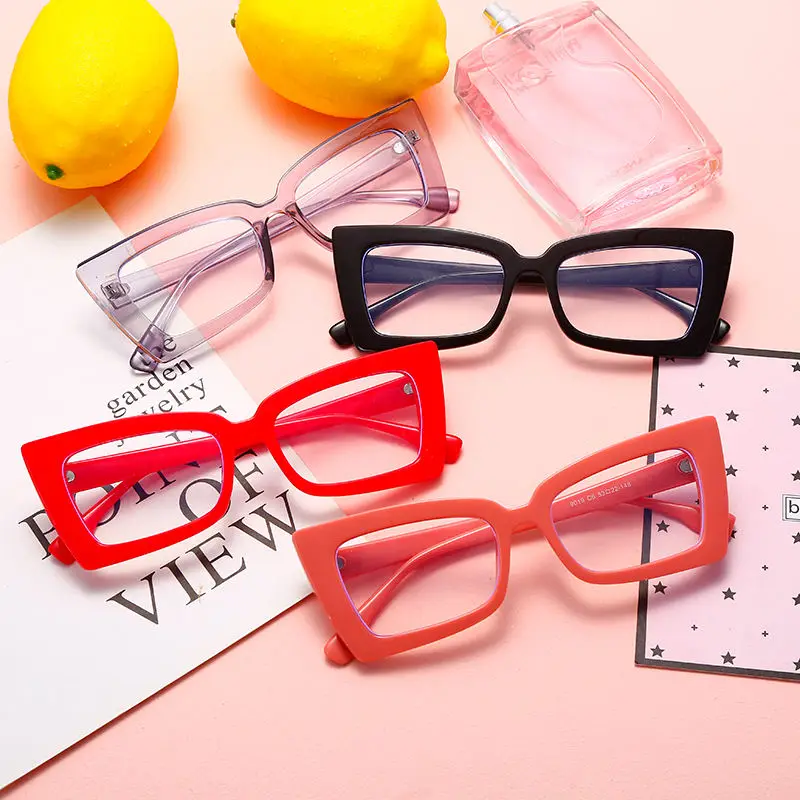 1pc Square Anti Blue Light Blocking Computer Women Eye Glasses Frame image 4