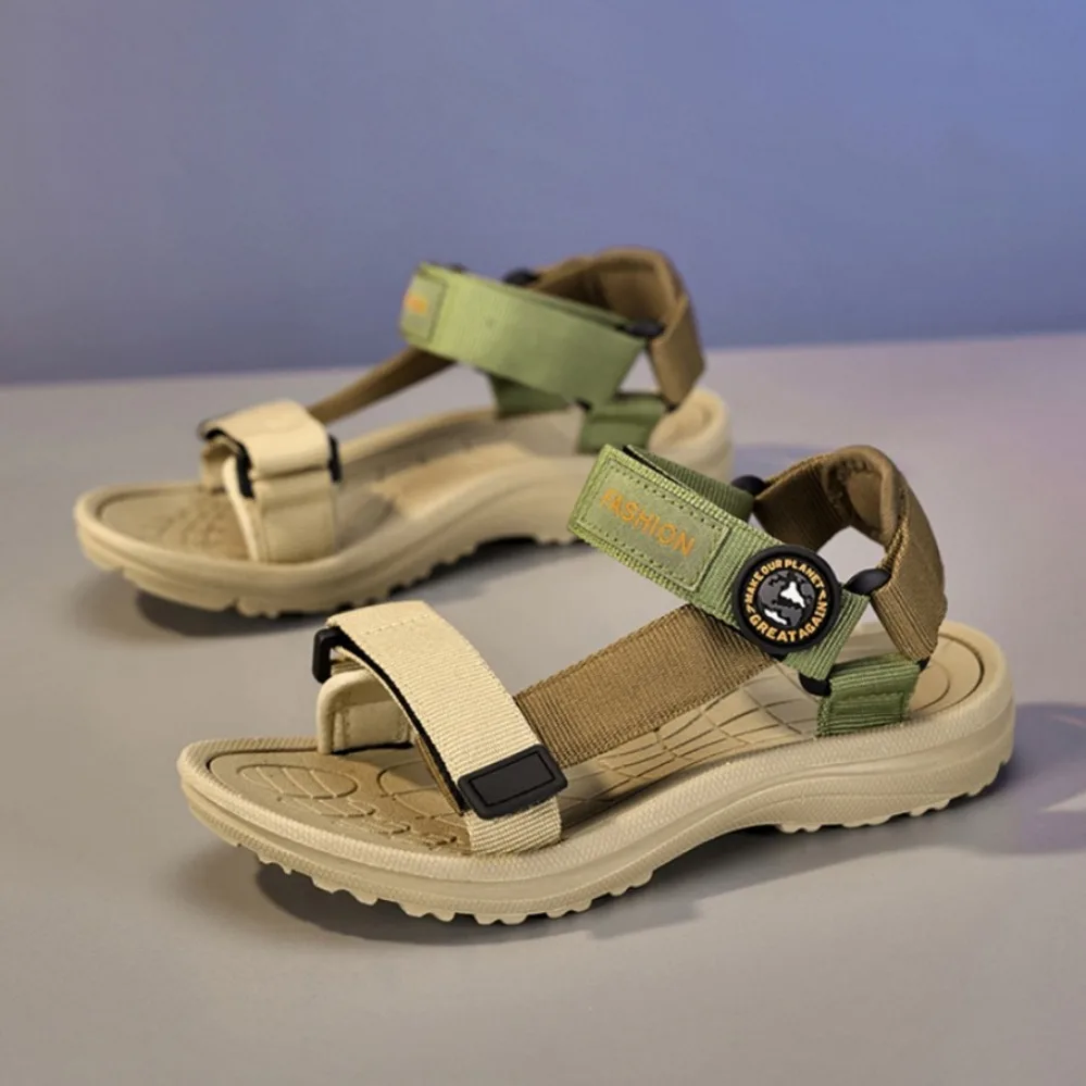 

Children's Summer Breathable Casual Sport Sandals for Boys Open Toe Non-Slip Beach Shoes Comfortable Walking Sandals Size 30-38
