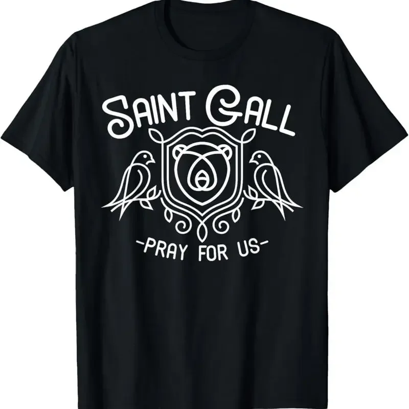 Saint Gall Gallus Bird Lover S Catholic Irish Saints T Shirt