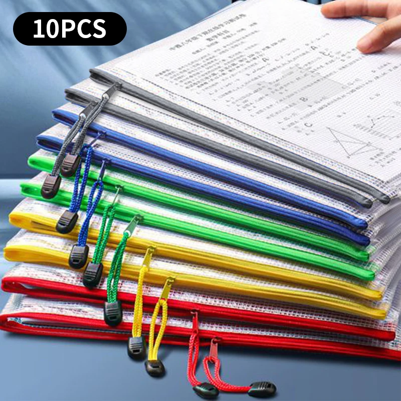 

10 A4-Sized Labeled Waterproof Net Eye-Catching Desk For Office File Cabinet Organization And Storage