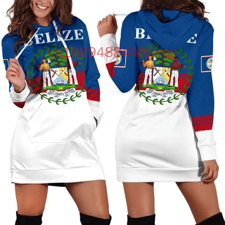 

Женское платье с капюшоном Belize с 3D принтом, новинка 2025, ретро Harajuku, тонкое повседневное забавное женское платье с капюшоном с длинными рукавами