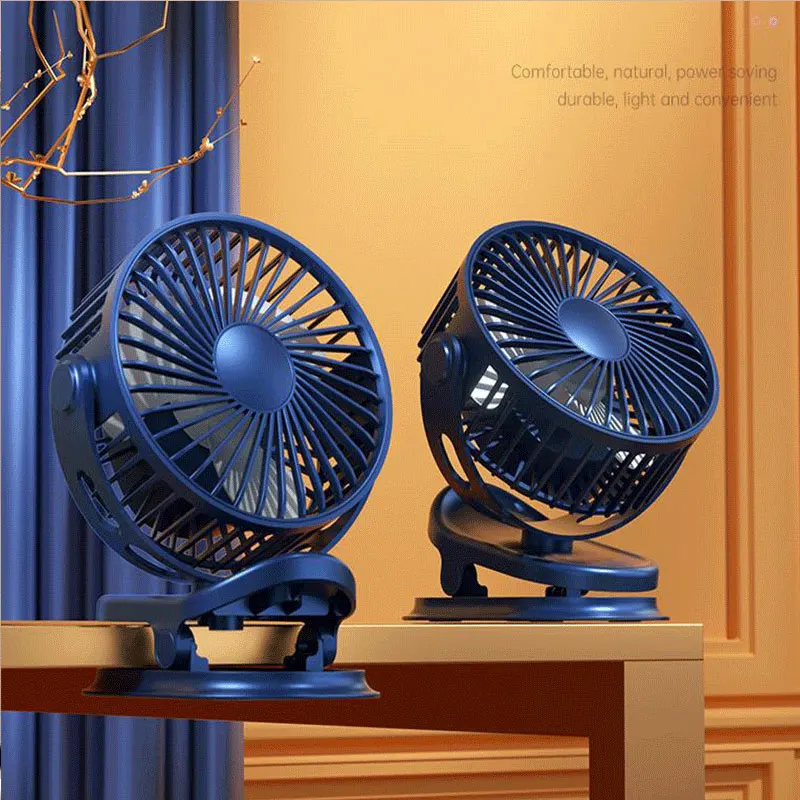 Ventole a Clip da 5000mAh ventola di raffreddamento ricaricabile USB ventola da appendere Mini ventola da tavolo ventola regolabile con rotazione di 360 gradi ventole a 4 velocità per la casa