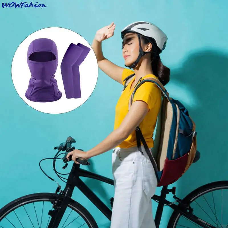 Verão máscara facial completa lenços de pesca luva braço manga à prova de vento máscara facial pescoço capa gaiter para esporte ciclismo caminhadas pesca