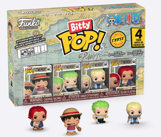 

Funko Bitty Pop Series: One Piece – Luffy 4-Pack – New Year Gift – Great Gift for Friends and Family for Christmas, New Year, and Birthdays, Pop Culture Decoration, Birthday Gift, Comic Book Collectibles, Officially Licensed Merchandise, Premium Collectib
