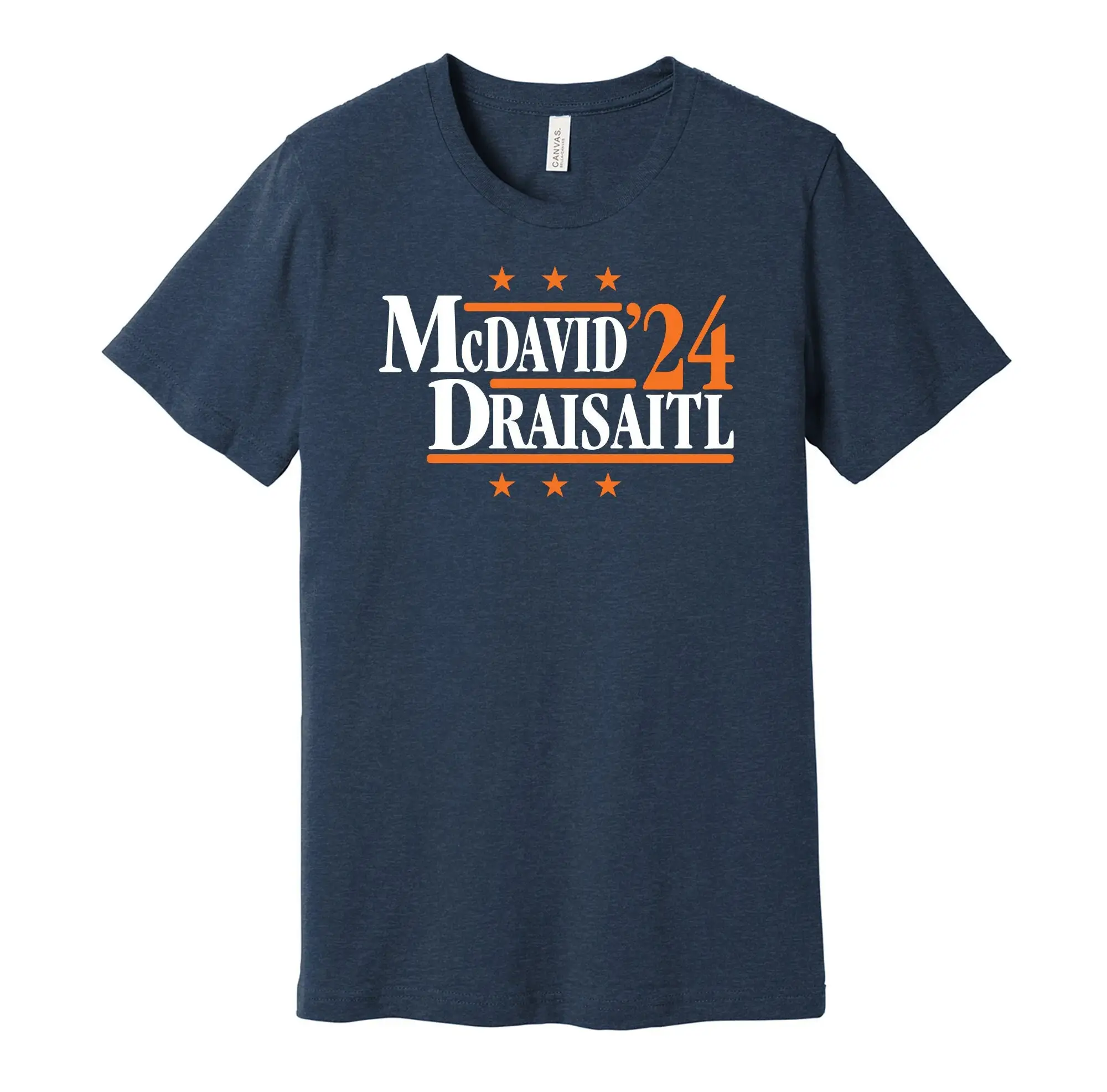 Mcdavid Draisaitl '24 Political Campaign Parody T Shirt Hockey Legends For President Fan S M L Xl Xxl 3Xl Lots Of Color Choices