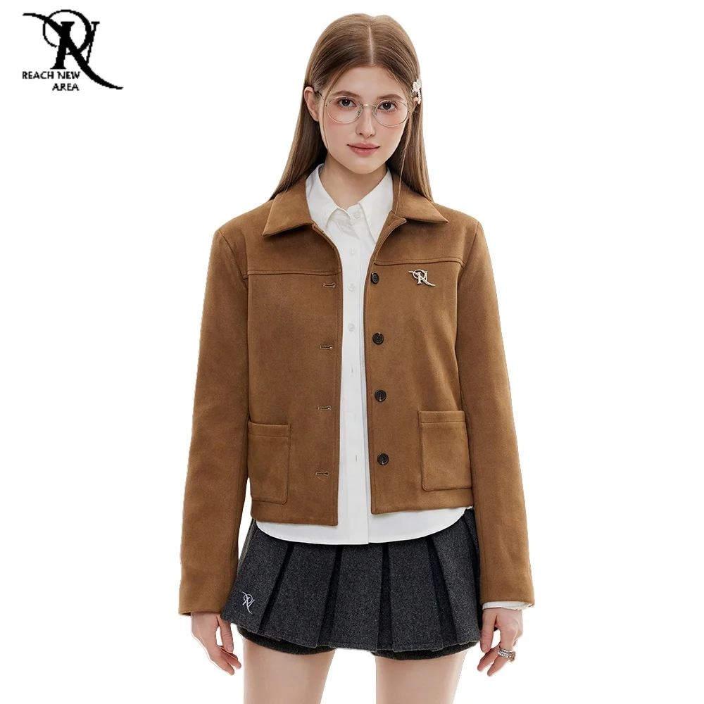 

Осень 2024, новый элегантный короткий плащ, женский укороченный плащ, модная коричневая куртка высокого качества, верхняя одежда