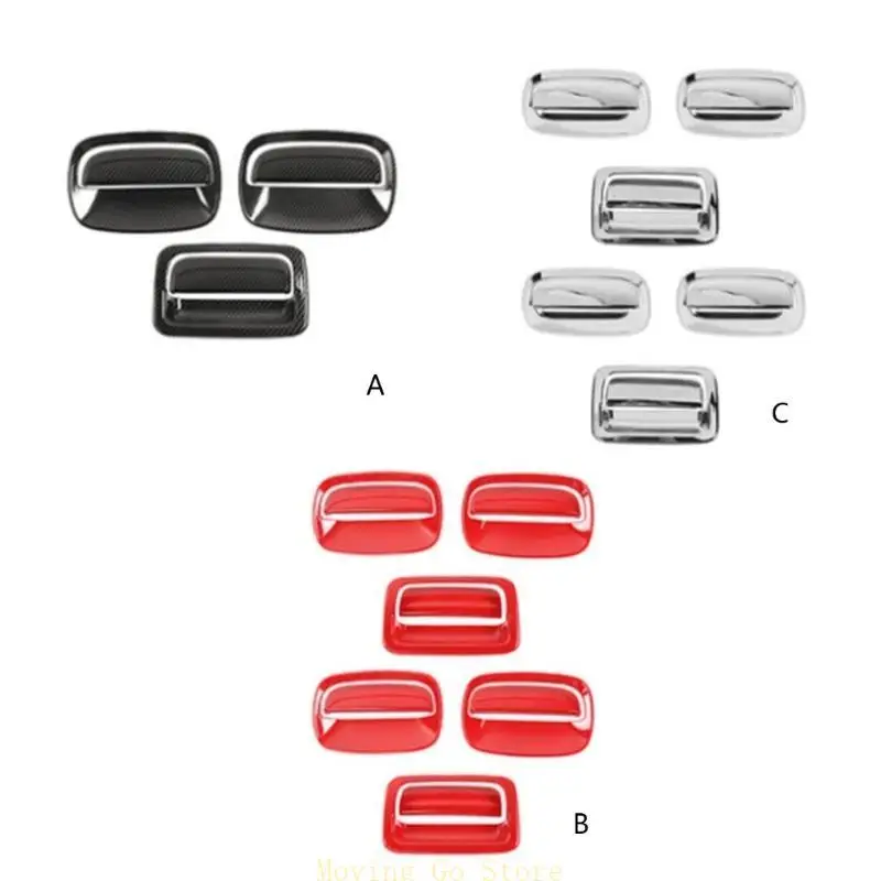 

B5XD Rear Door Handle Decoration Cover Car Trunk Tailgate Handles ABS for Shell forJi