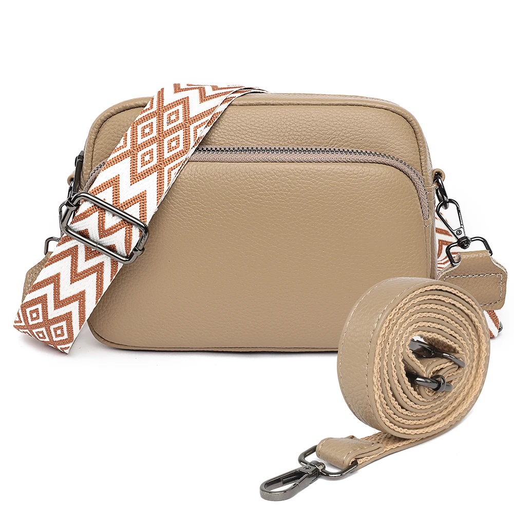 

Женская модная сумка через плечо с двумя ремнями, сумка-хобо из натуральной кожи, сумка на ремне, сумка для фотоаппарата, кошельки для покупок