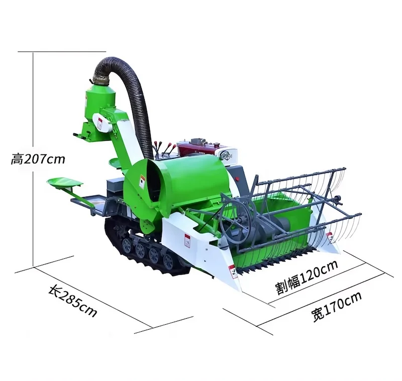 Energy Saving Mini Reaper Harvester Machine for Paddy Rice & Wheat Rubber Product Cutting Machinery