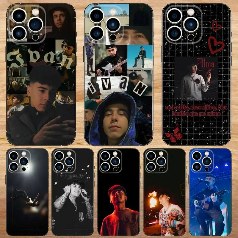 Ivan Cornejo Rapper Phone Case For iPhone15,14,13,12,11,Pro,Max,Plus,Mini,X,XS,XR,8,7,6,S,Plus,SE Soft Black Case