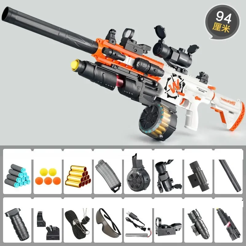 M416 Toy Gun Airsoft Rifle Air Guns Rifles Blaster Electric Automatic Sniper With Bullets Shells For Adults Boys Birthday Gifts