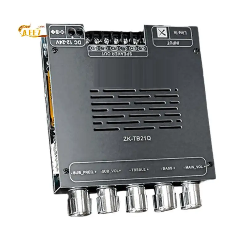 

AEE7-TB21Q QCC3034+TPA3116 Bluetooth Amplifier Board 2.1 Channel Lossless APTX 2X50W+100W Audio Amp Module With Housing