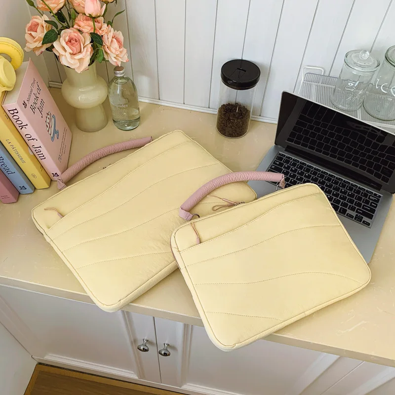 

Carry a computer case when you go out Cross-border portable 14-inch laptop bag Thickened cloud commuter computer bag