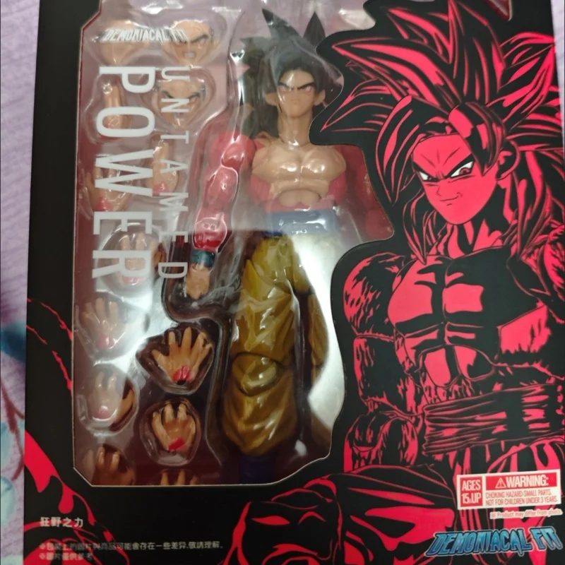 In stock Action Figures Dragon Ball Figure Demoniacal Fit Son Goku SHF SSJ4 Super Saiyan 4 Untamed Power Model Collection Toys