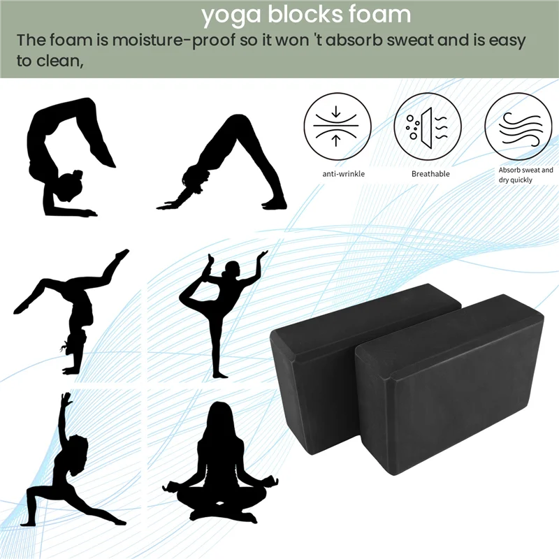 Abhs-2Pcs Yoga Bloc…