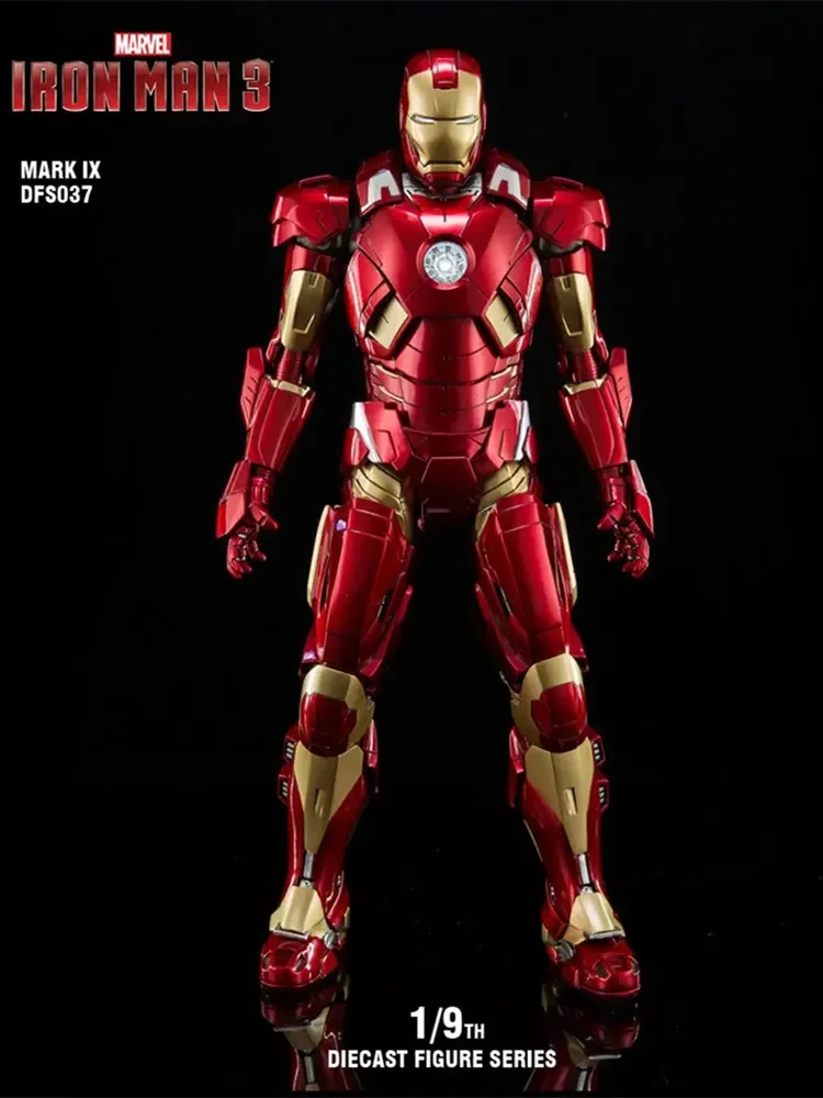 Original Marvel Iron Man Kingarts Ka 1:9 Iron Man Complete Mk8mk9mk11mk12mk13mk14 Alloy Figure Assembled Collectible Model Gift