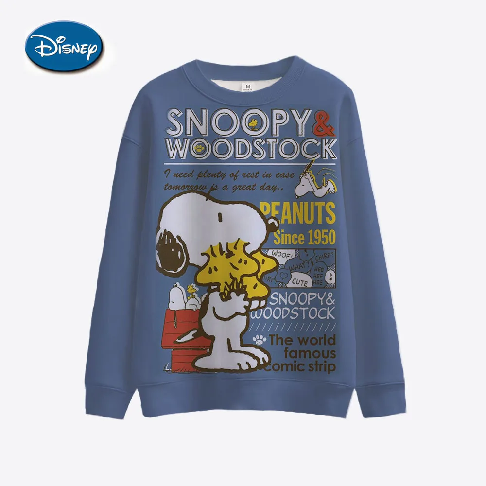 Snoopy Coffee Women\'s Hoodie Cartoon Print Harajuku Long Sleeve Cute Hoodie Casual Loose Sweatshirt Fashion Tops Clothing