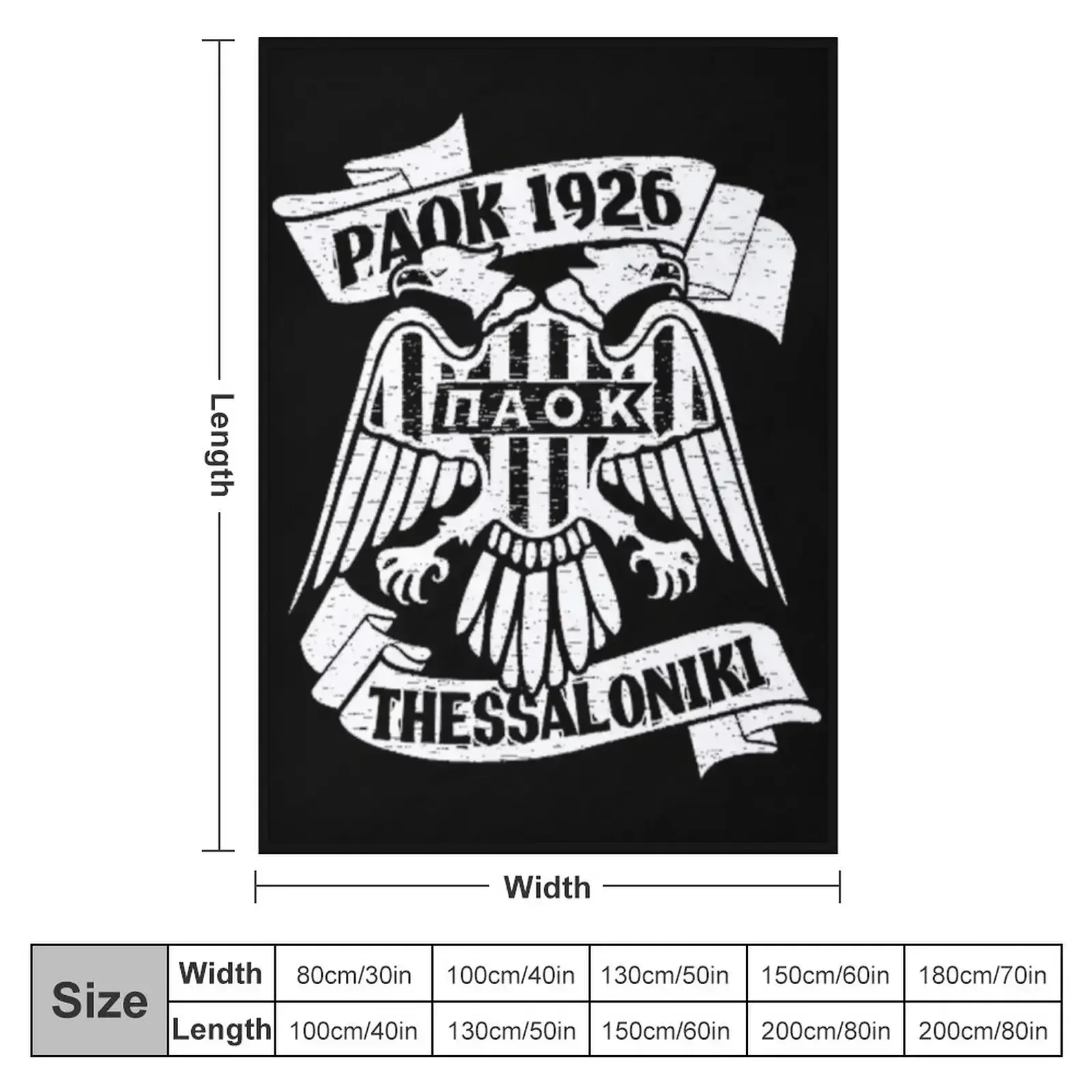 Mono P.A.O.K. Throw Blanket For Baby Travel bed plaid Sofa Giant Sofa Furry Blankets
