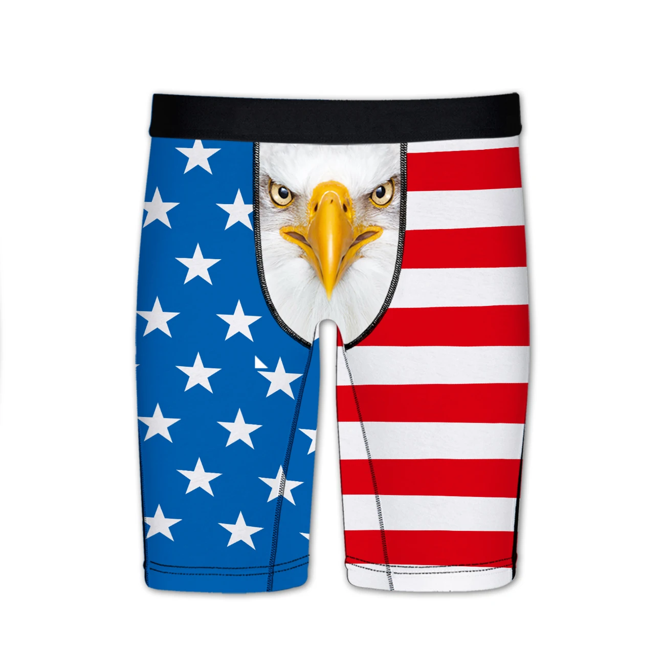 

Fashionable Men's Underwear Boxer Midi Pants Breathable Printed Stretch