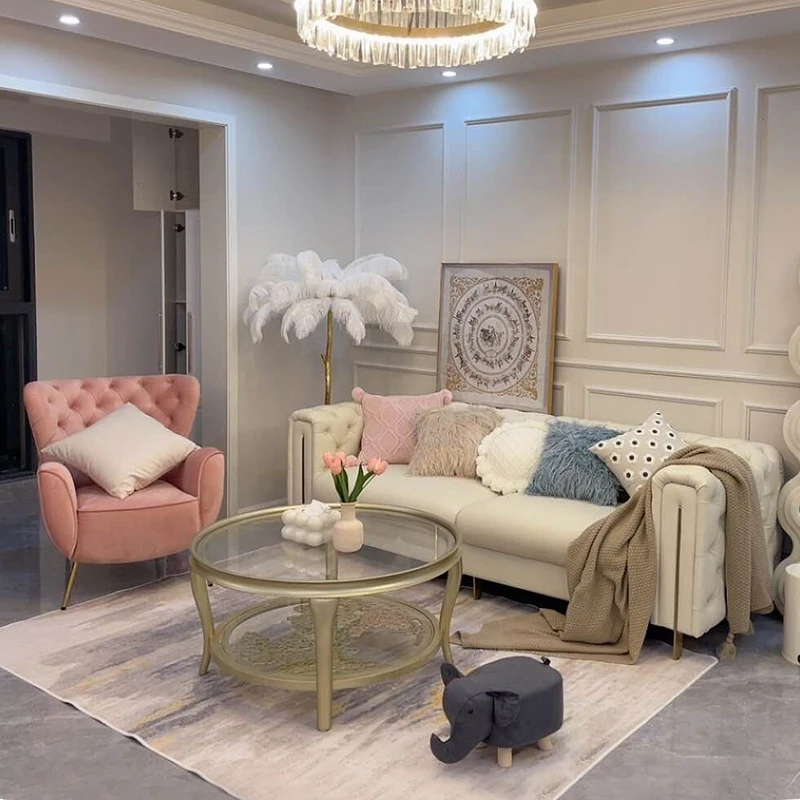 

-* For Designer Living Room Sofas Leather Italian Nordic Modern Bedroom Sofas Lounges Lazy Big Canape Salon House Accessories&