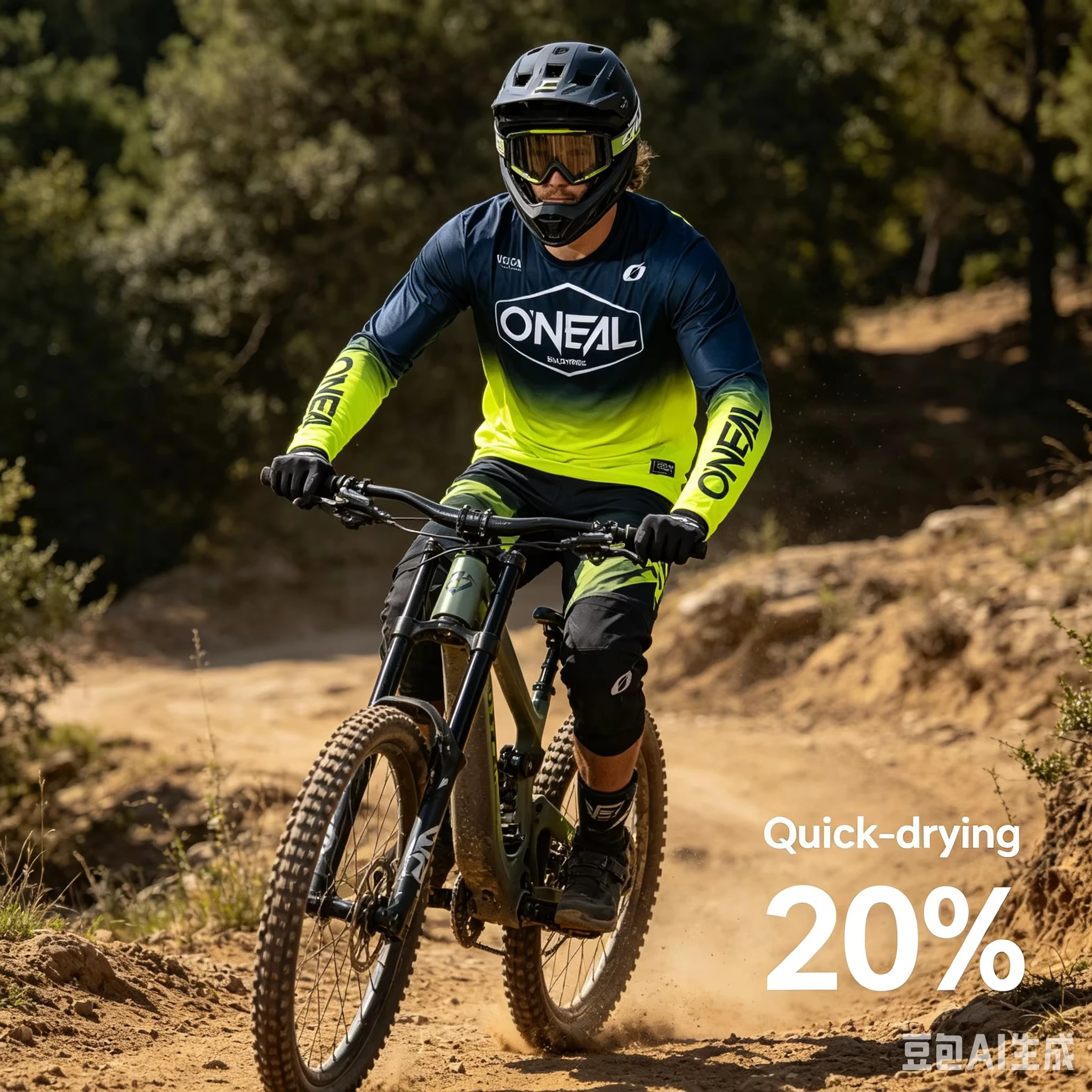Familien-Set: Herren Downhill-Rennanzug, MTB-Radtrikot, Motocross-Motorradtrikot, atmungsaktiv, schnelltrocknend, Offroad-Sportbekleidung – Detail 8
