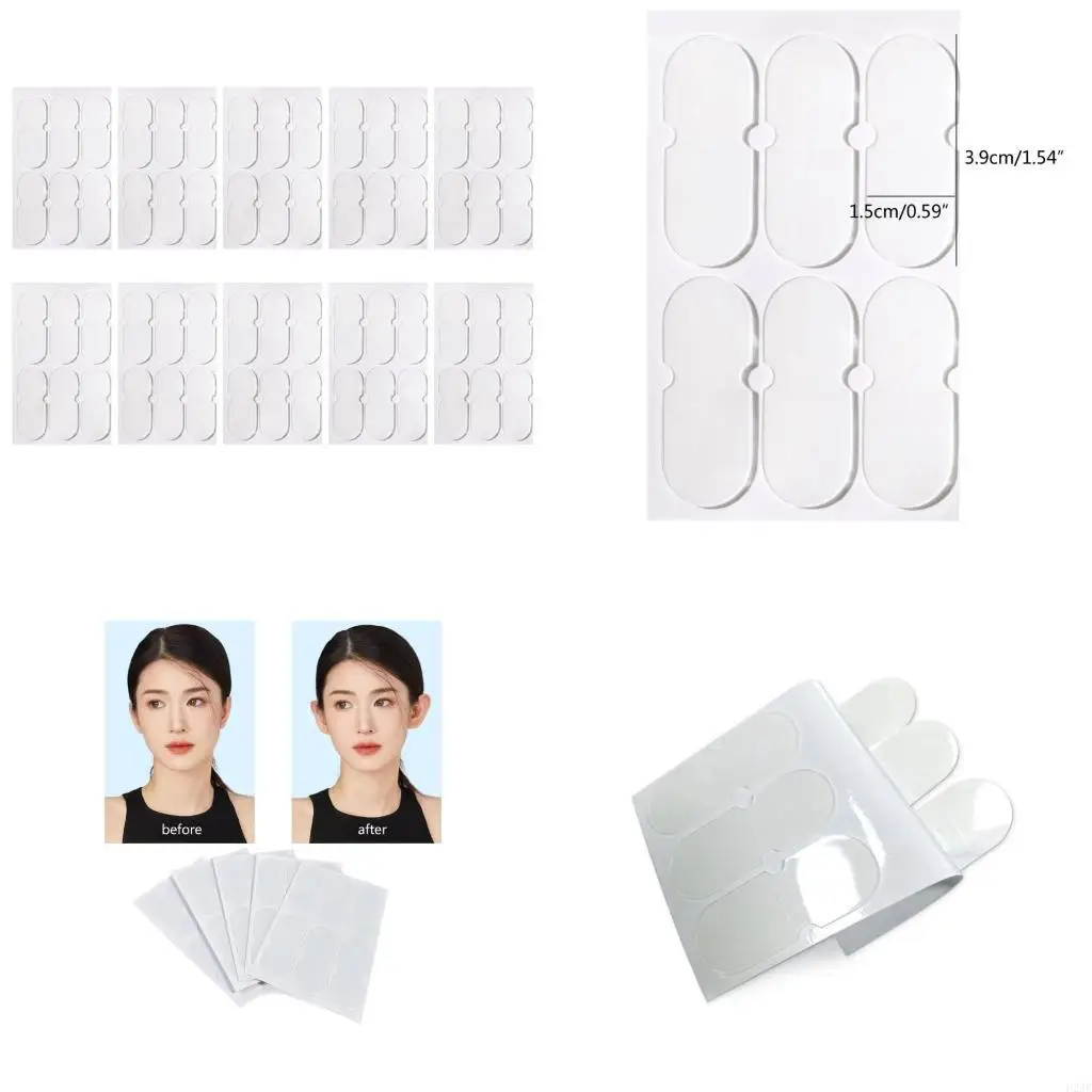   10pcs Elf Ear Stickers Vertical Ear Correction Stickers Transparent Ear Tapes