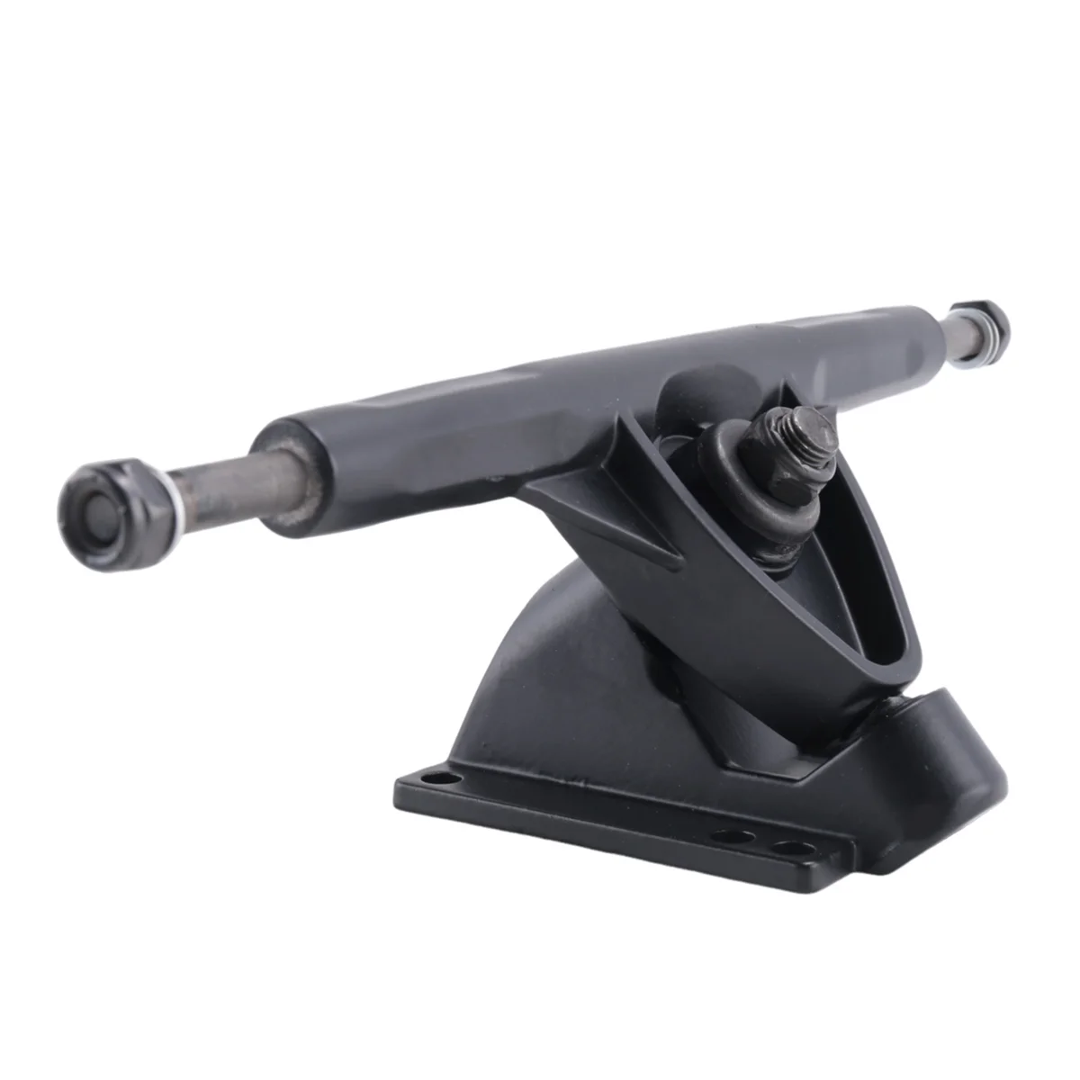 FLLF Truk Skateboard Truk Longboard 7 Inci untuk Braket Papan Skate Longboard Universal Aluminium Jembatan Pelat Datar, HITAM