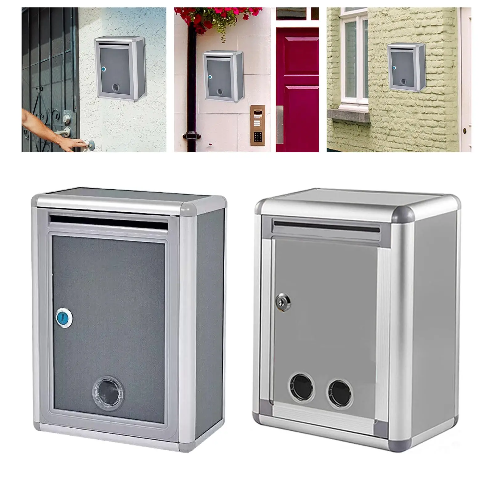 

Locking Wall Mounted Mailbox Suggest Box Metal Post Box Key Lock Mailbox