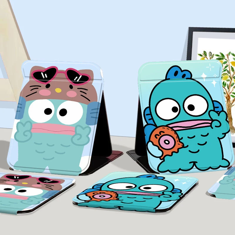 

Kawaii Sanrio Hangyodon Cosmetic Mirror Cute Cartoon Desktop Folding Convenient Double Sided Mirror Anime Makeup Toys Girls Gift