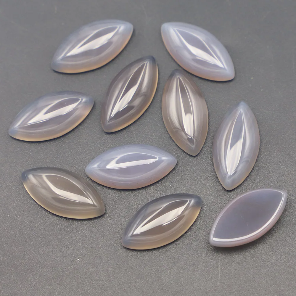 Redesign 20x10mm Natural Stone Marquise Shape Cabochon Cute Bead 40PCS for Jewelry Making Material Clothes Accessories Wholesale