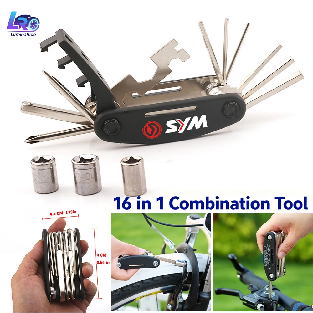 For SYM CRUISYM 300 GTS 300i 250 JOYMAX Z 125 250 300 MAXSYM 400i TL500 TL508 Accessories 16 IN 1 Repair Tools Screwdriver