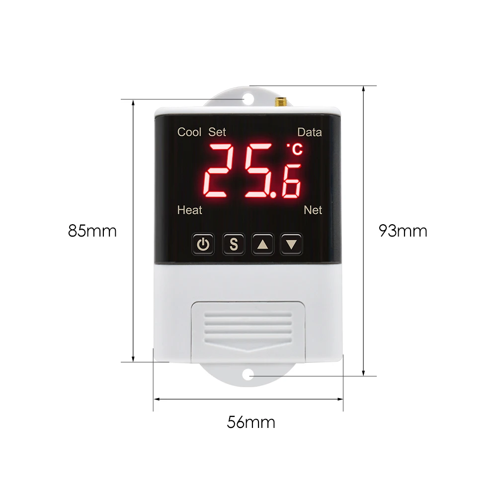 DTC1201 AC 110V 220V Thermostat NTC Sensor Digital Display WiFi Temperature Controller Electronic Digital Thermoregulator W3001