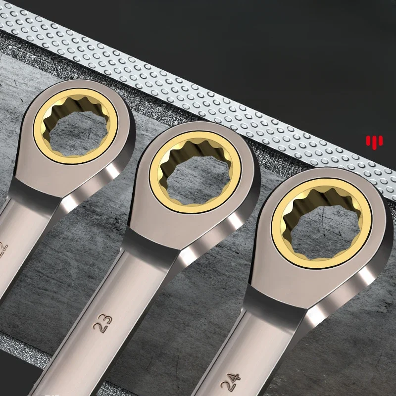 6/8/10 шт., набор быстрых гаечных ключей двойного назначения с храповым механизмом, 72 зубца, оптовая продажа, вращение на 180 градусов