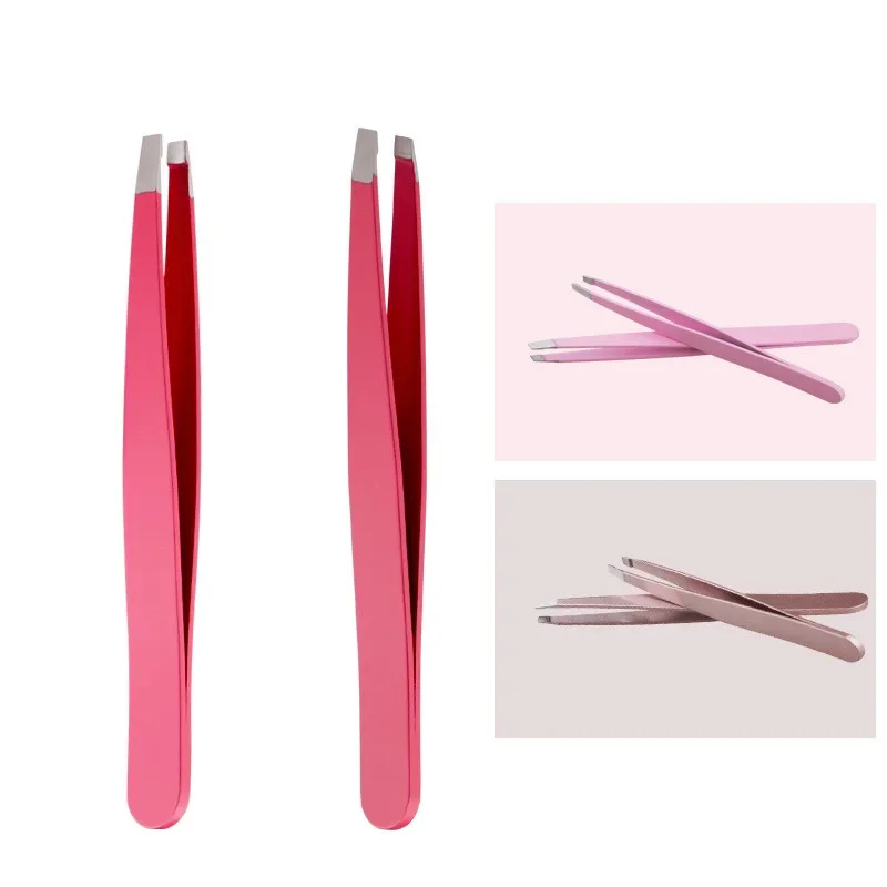 Stainless Steel Eyebrow Tweezer Hair Pluckers Clip Eyebrow Trimmer Clip Makeup Beauty  Repair for Eyebrow Tool