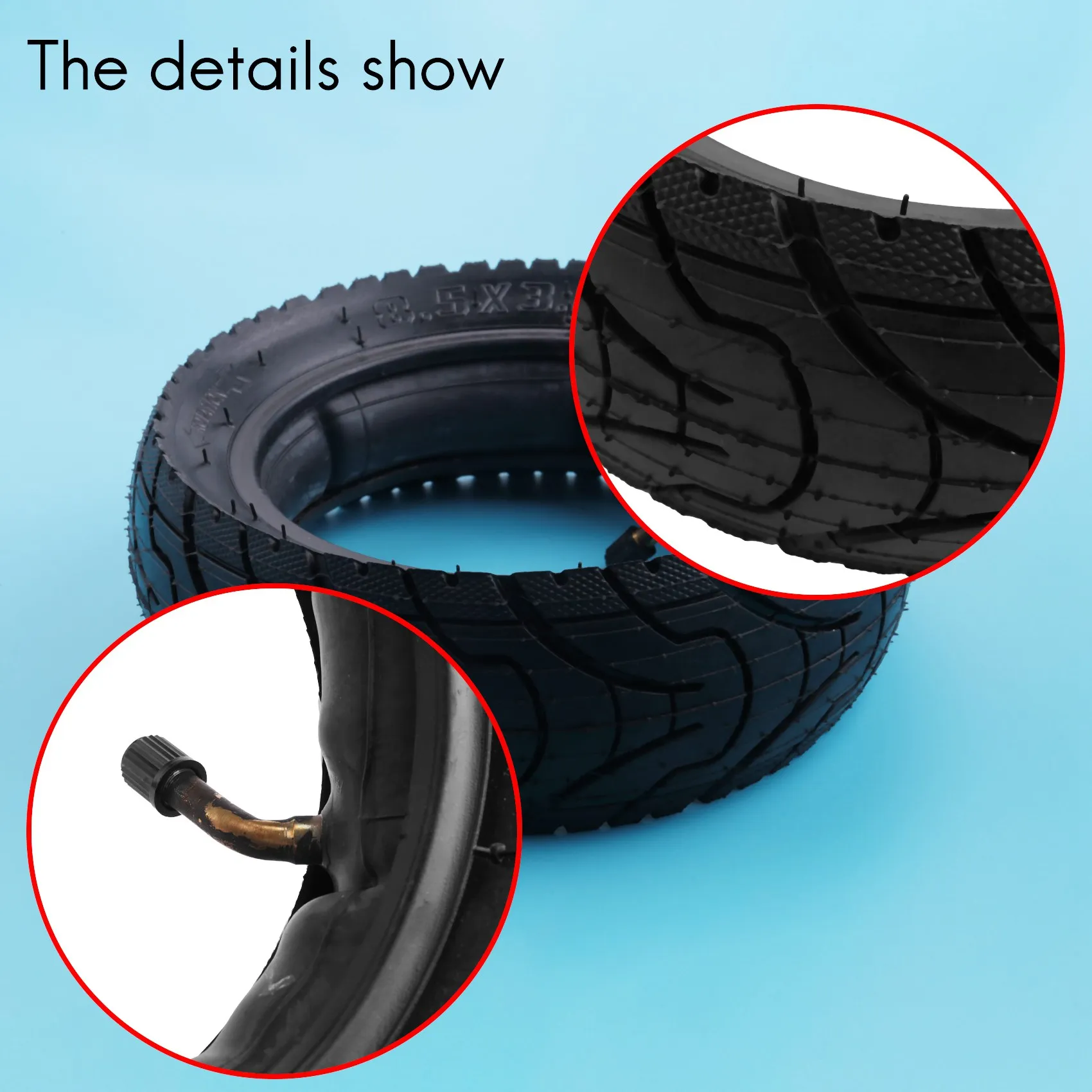A65P-8 1/2X3 Inner And Outer Tyre 8.5 Inch 8.5X3.0 Pneumatic Tire For Electric Scooter Accessories