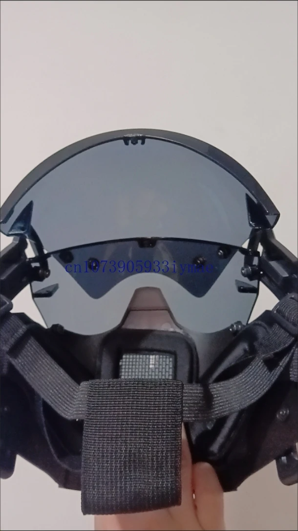 Cyberpunk Mask Handmade Custom Naked Helmet COS Music Festival Full Face Performance Mask