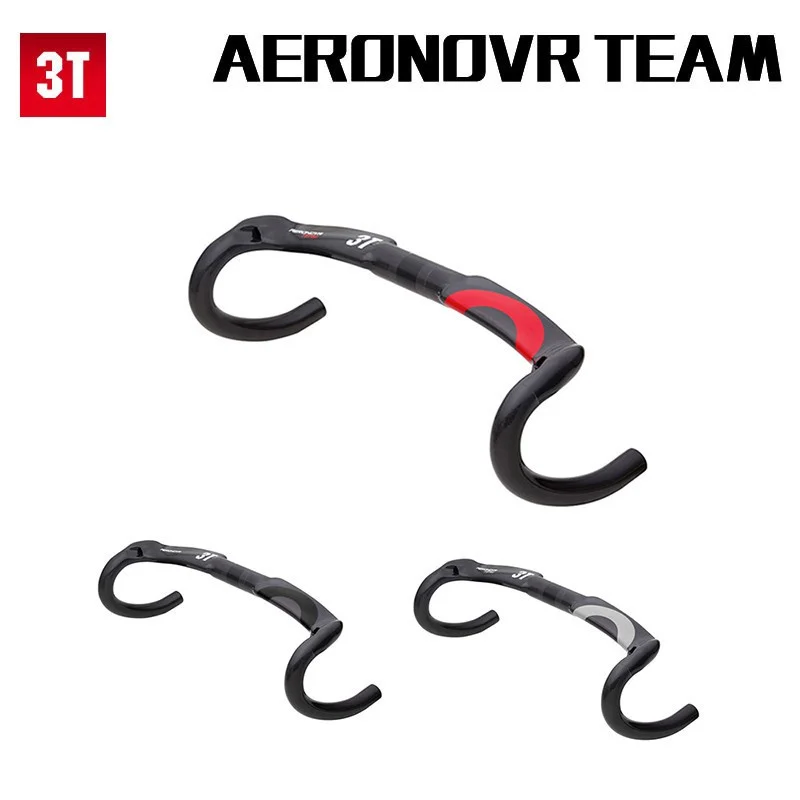 AliExpress NONE 3T Full Carbon Fiber Road Bike Handlebar UD Glossy Aero Racing Drop Bar For Road Bicycle 31.8 x 380/400/420/440mm