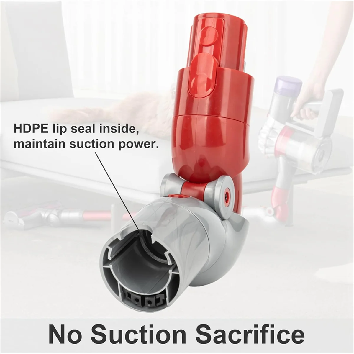 ГОРЯЧИЙ адаптер с низким вылетом для пылесосов Dyson V7 V8 V10 V11 V15, быстросъемная вакуумная насадка для низкой чистки мебели