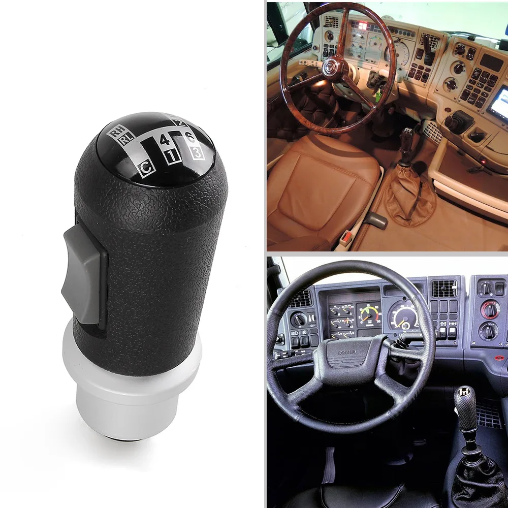 Gear Shift Lever Knob With Gearbox Splicer Switch 1369975 For Scania 3 4 Series