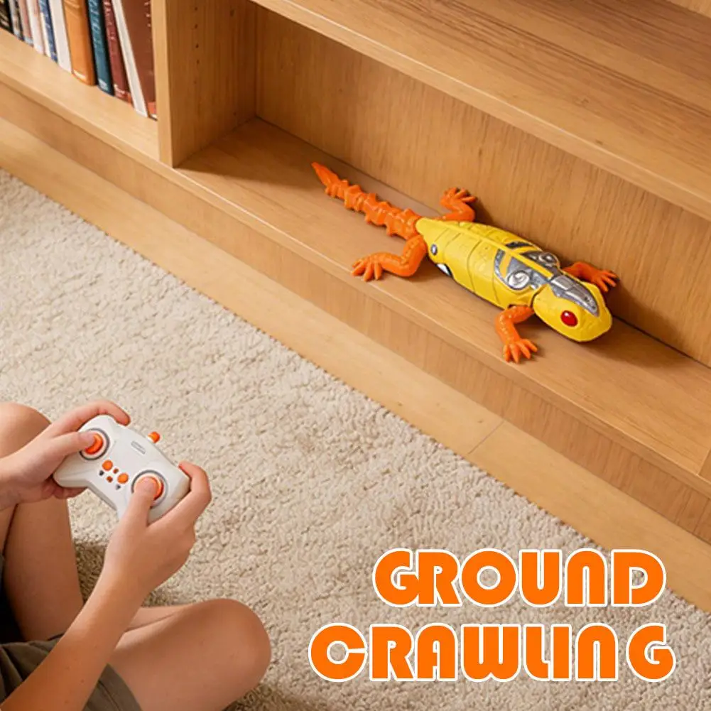 NEW Wall Climbing Gecko Toy Rechargeable Electric Remote Control Lizard Animal Car Children's Toy Boy Gift