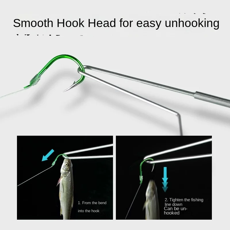 LINNHUE  fishing line extrusion bait feeder for small objects Squeezer hook remover for catching fish and fishing gear supplies